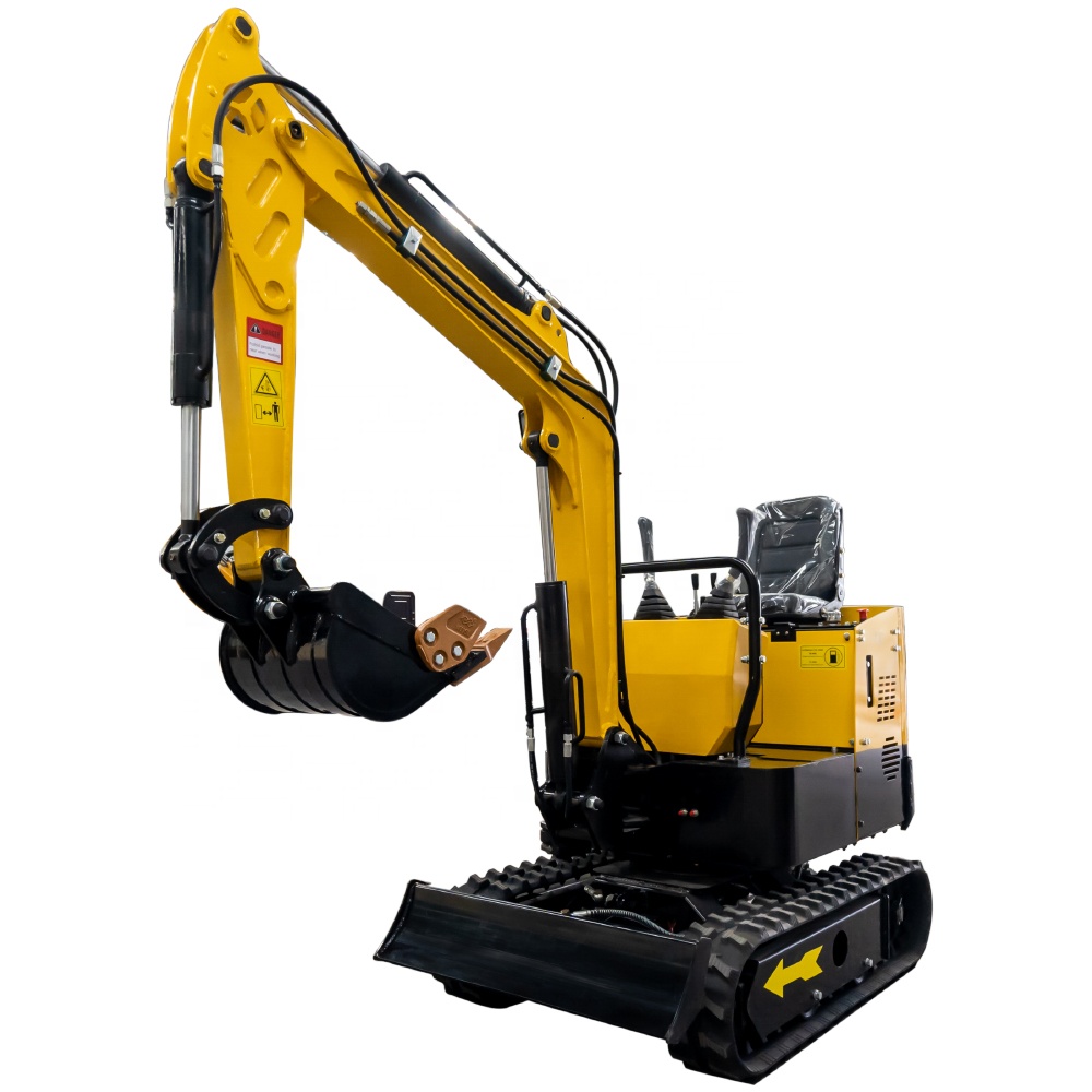 E.P Earth-Moving Machinery Gasoline Engine Towable Backhoe Long Reach Rotating Grapple 1Ton Micro Bagger for Sale