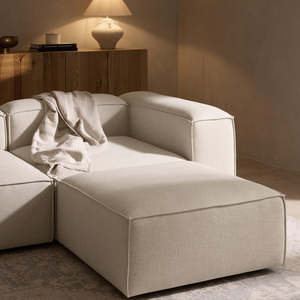 Divano Modulare in Tessuto con Poggiapiedi Sinistro e Destro, Stile Moderno Minimalista per Appartamenti, Soggiorno, Arredamento Morbido per la Casa - Product Image 3