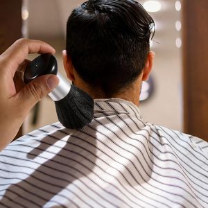 Cepillo para Polvo de Nailon Negro de Bajo Pedido Mínimo con Mango de Plástico para Limpieza de Cuello y Cabello en Salón de Belleza y Barbería, Herramienta para Cortar el Cabello - Product Image 6