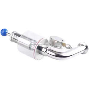 Vanne de spunding d'évacuation d'air à trois pinces tc, en acier inoxydable, sanitaire, production à domicile, avec jauge binging - Product Image 6