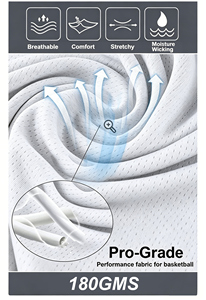 Kit <span class=keywords><strong>personnalisé</strong></span> en gros, uniforme <span class=keywords><strong>de</strong></span> <span class=keywords><strong>basket</strong></span>-ball en polyester 100% à séchage rapide, sublimation - Product Image 4