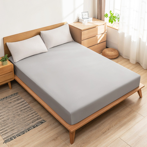 Sábana bajera ajustable elástica para cama doble de lujo, venta al por mayor, juego de <span class=keywords><strong>sábanas</strong></span> <span class=keywords><strong>bajeras</strong></span> a rayas de terciopelo y s - Product Image 2