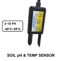 Sensor Digital 2 en 1 de pH y Temperatura del Suelo RS485 LORA LORAWAN WIFI GPRS 4G para Agricultura Inteligente