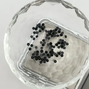 Jialuo OEM 중동 기술 유리 모조 다이아몬드 SS6 10 16 20 30 가방 의류 용 접착제가있는 검은 색 플랫 백 모조 다이아몬드