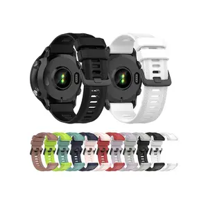 22mm Sport Replacement Watch Band For Garmin Forerunner955 With Tools Silicone Smart Watch Strap For Garmin