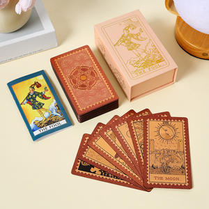 Yeni Klasik Tam Set Altın Varaklı <span class=keywords><strong>Tarot</strong></span> Plastik Su Geçirmez <span class=keywords><strong>Tarot</strong></span> Başlangıç Seviyesi Masaüstü Oyun Kartları Oyunu - Product Image 1