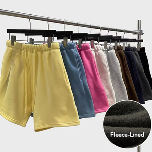 2026 Stylish <b>Men's</b> Sweat <b>Shorts</b> and Hoodies Cotton Polyester 345GSM Plain Dyed Fleece Hoodie Set for <b>Men</b> - Product Image 2