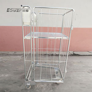 Magazijn Nesting Gegalvaniseerd Metalen Stalen Rol Pallet Waswagen Met Wielen - Product Image 4