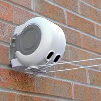 Bobine de corde à linge murale rétractable robuste Twin 15m câble sèche-linge 2x 2x lignes