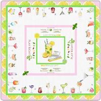Tapis de jeu de mahjong américain en stock, antidérapant, insonorisant, en caoutchouc, pour jeux de cartes et de société, motif floral et fruitier personnalisé, ODM