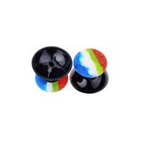 Capuchons de joystick en silicone couleur arc-en-ciel pour PS4 PS5, poignées de manettes, capuchons de joysticks