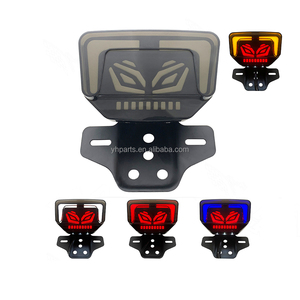 Accesorios <span class=keywords><strong>de</strong></span> Iluminación para Motocicleta YMS7, Soporte <span class=keywords><strong>de</strong></span> Hierro + Luz Azul, Luz Trasera CG para Motocicleta - Product Image 1
