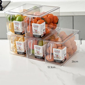 Organizadores de Refrigerador Apilables con Tapas, Libres de BPA, Contenedores para Almacenamiento de Frutas y Verduras, Venta al Por Mayor - Product Image 5