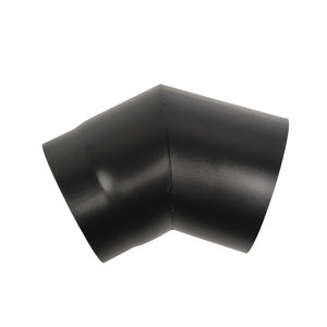 Coude de <span class=keywords><strong>tuyau</strong></span> de poêle à bois simple paroi 6 pouces noir en acier au carbone - Product Image 2