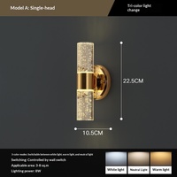 Applique Murale LED en Fer et Acrylique Style Nordique pour Chambre, Salon, Escalier - Design Haut de Gamme Luxe