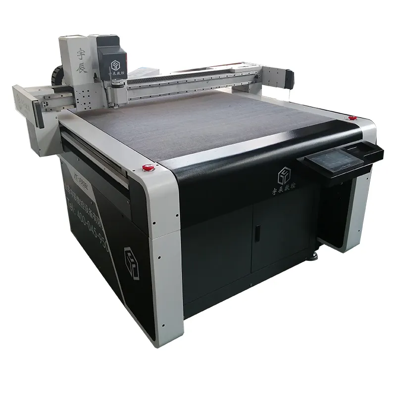 Automatic CNC Oscillating Knife Cutting Fabric Leather PVC Cutter Machines for sale