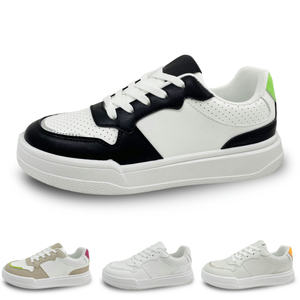 Baskets à plateforme légères pour femmes avec PU mode supérieure <span class=keywords><strong>multicolore</strong></span> à lacets chaussures de marche épaisses pour l'offre spéciale d'été - Product Image 5