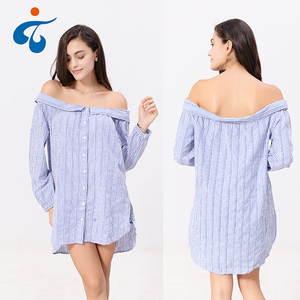 Vestido con volantes y hombros descubiertos para mujer, ropa <span class=keywords><strong>de</strong></span> otoño, talla grande Floral - Product Image 1