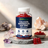 Gummies de Calcium, Magnésium et Zinc Sans Sucre et Végétaliennes pour la Densité Osseuse, le Soutien Articulaire et la Santé Cardiovasculaire – Pour Adultes, Enfants et Personnes Âgées