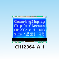 CH12864-A-1 ChuanHangDisplay Écran LCD COG 2,8 pouces 128x64 avec puce ST7565R, rétroéclairage LED, luminosité réglable, module LCD d'usine