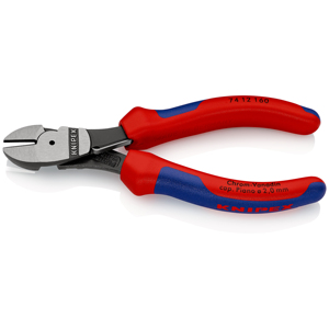KNIPEX 74 12 160 SB Cortador diagonal de alta resistencia con mangos multicomponentes negro 160 mm - Product Image 2