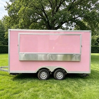 Remorque alimentaire mobile en acier inoxydable de 13 pieds avec cuisine complète, résistante à la rouille, capacité personnalisable pour la restauration rapide et le barbecue