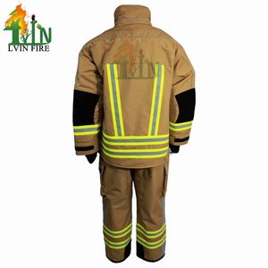 Combinaison ignifuge PBI Nomex, équipement de pompier, combinaison de pompier, veste de pompier NFPA 1971 EN469 4 couches - Product Image 3