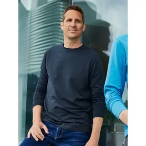 T-shirt a maniche lunghe Bio Stretch-Longsleeve Work, merchandising sostenibile - Product Image 1