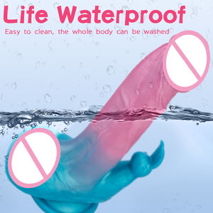 Consolador realista vibrador telescópico para masturbación femenina con ventosa que calienta el pene para mujeres - Product Image 6