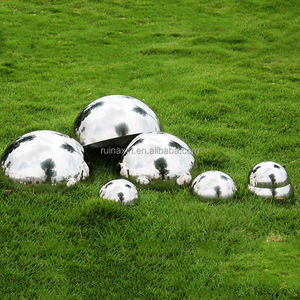 19 मिमी-1000 मिमी दर्पण पॉलिश सोने का रंग स्टेनलेस स्टील आधा क्षेत्र धातु गोलार्ध के लिए आधा खोखला गेंद - Product Image 5