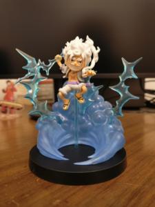 Figura de Anime Original de Banpresto, Pirata Chibi de Pelo Blanco, 4 Pulgadas, Escala <span class=keywords><strong>1</strong></span>/16, PVC ABS, Mini Figura con Base de Nube de Trueno, <span class=keywords><strong>Manga</strong></span> - Product Image 6