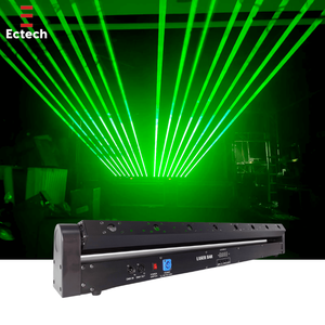 Luz Láser Profesional para DJ con Cabezal Móvil de 8 Ojos RGB DMX512 de 4W, con Control Automático/de Sonido para Escenarios, Fiestas, KTV y Discotecas (IP33) - Product Image 6