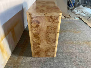 Cómoda Moderna de Lujo con 6 Cajones, Panel de MDF con Chapa de Madera, Color de Madera Personalizable y Acero Inoxidable para Muebles de Dormitorio - Product Image 6