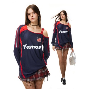 Custom <b>Y2K</b> Sport Number American Streetwear Sexy Oversized Soccer Tee with Letter Graphics Print Summer Football Jersey T-<b>Shirt</b> - Product Image 2