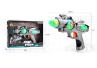 Pistol Mainan Luar Angkasa Elektrik dengan Lampu LED Berkedip dan Suara Laser untuk Bermain Peran Alien Blaster Pistol untuk Petualangan Sci-Fi