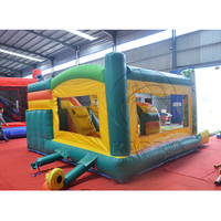 Château gonflable commercial en PVC, thème jardin des abeilles, écologique, garantie 3 ans, combo château gonflable et toboggan pour fête d'anniversaire d'enfants