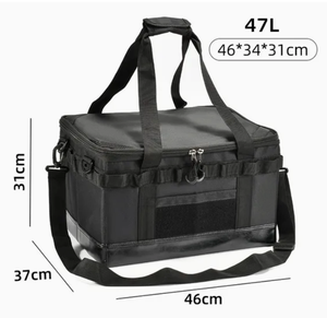 Borsa da Picnic Pieghevole con Divisori, Contenitore Portatile per Attrezzi da Esterno e Multi-Tasca per Utensili da Campeggio per Gite - Product Image 3