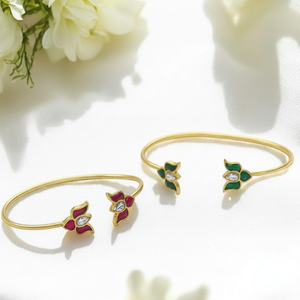 โทนสีทองมีสไตล์สาวๆที่ดูเรียบง่ายและมีสไตล์ดอกบัวที่ทันสมัยออกแบบเป็นประกายสำหรับปาร์ตี้สวมใส่งานแต่งงานสำหรับผู้หญิง - Product Image 1