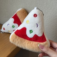 Woodfield Funny Food – Jouet en peluche rembourré en coton PP, pendentif hamburger, frites, biscuit, gâteau, breloque de sac dessin animé, petite poupée pain, unisexe