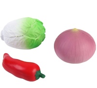 Balle anti-stress souple en forme de piment rouge, jouet anti-stress en mousse PU, balle anti-stress alimentaire souple, jouets personnalisés pour cadeaux promotionnels