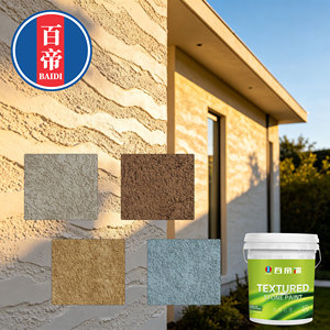 Peinture murale acrylique haute élasticité pour extérieur, effet stuc, peinture texturée pour <span class=keywords><strong>maison</strong></span> - Product Image 1