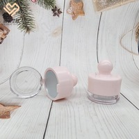 Boîte à poudre mate en PP, miroir intégré, emballage recyclable, pour poudre libre, crème visage, parfum, fard à joues, rouge à lèvres, outils de maquillage