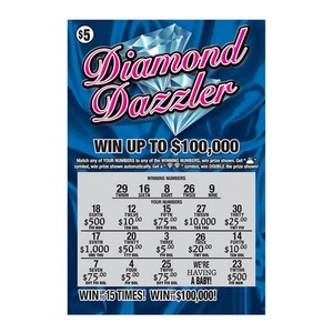 High Quality Lucky Number Lottery Ticket Scratch Off Ticket Print <b>Paper</b> Ticket - Product Image 4