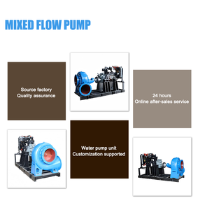 Pompe centrifuge à flux mixte grande capacité sur mesure 14 pouces diesel haute pression pour drainage aquacole et lutte contre les inondations - Product Image 3