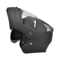 Casque de moto électrique ABS AD unisexe toutes saisons certifié 3C sécurité certifiée ouvert/fermé avec logo ANDA et feu arrière LED rechargeable par USB