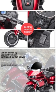 Most Popular Kids Tricycle Motorcycle 3 Wheels 6V <b>12V</b> <b>Battery</b> Powered Ride-On Car with Remote Control - Product Image 3
