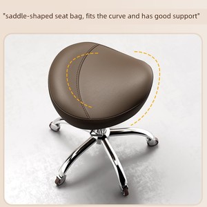 Tabouret rond en cuir HUIYI <span class=keywords><strong>pour</strong></span> salon de coiffure, salon de beauté et soins des <span class=keywords><strong>ongles</strong></span>, mobilier de salon commercial - Product Image 3