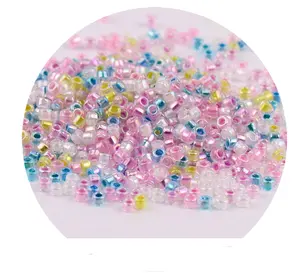 Factory Wholesale High Quality 1.3x1.6mm Crystal Silver Beads for Embroidery Machine Beads, jewelry making, earring and bracelet