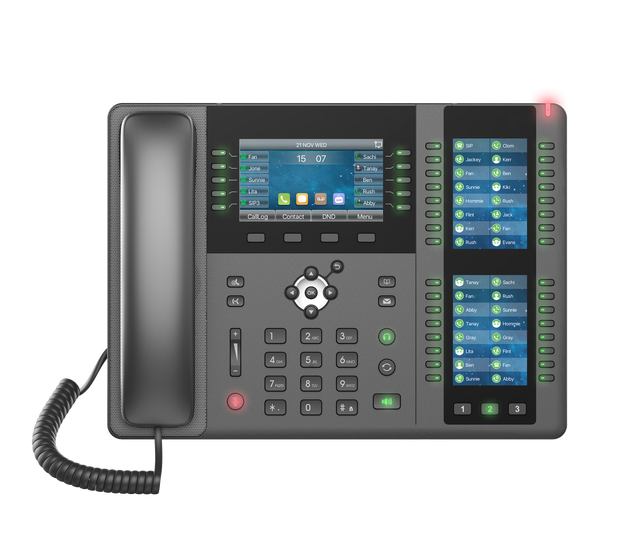 IP VoIP Phone for Enterprises or Soho Users with 4.3inch Touch Screen SIP Protocol Android OS 12 Months Warranty