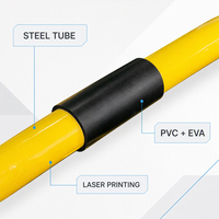 Barres parallèles en acier de taille moyenne pour usage domestique, capacité de charge maximale de 200 kg, équipement de fitness en PVC EVA DP8222
